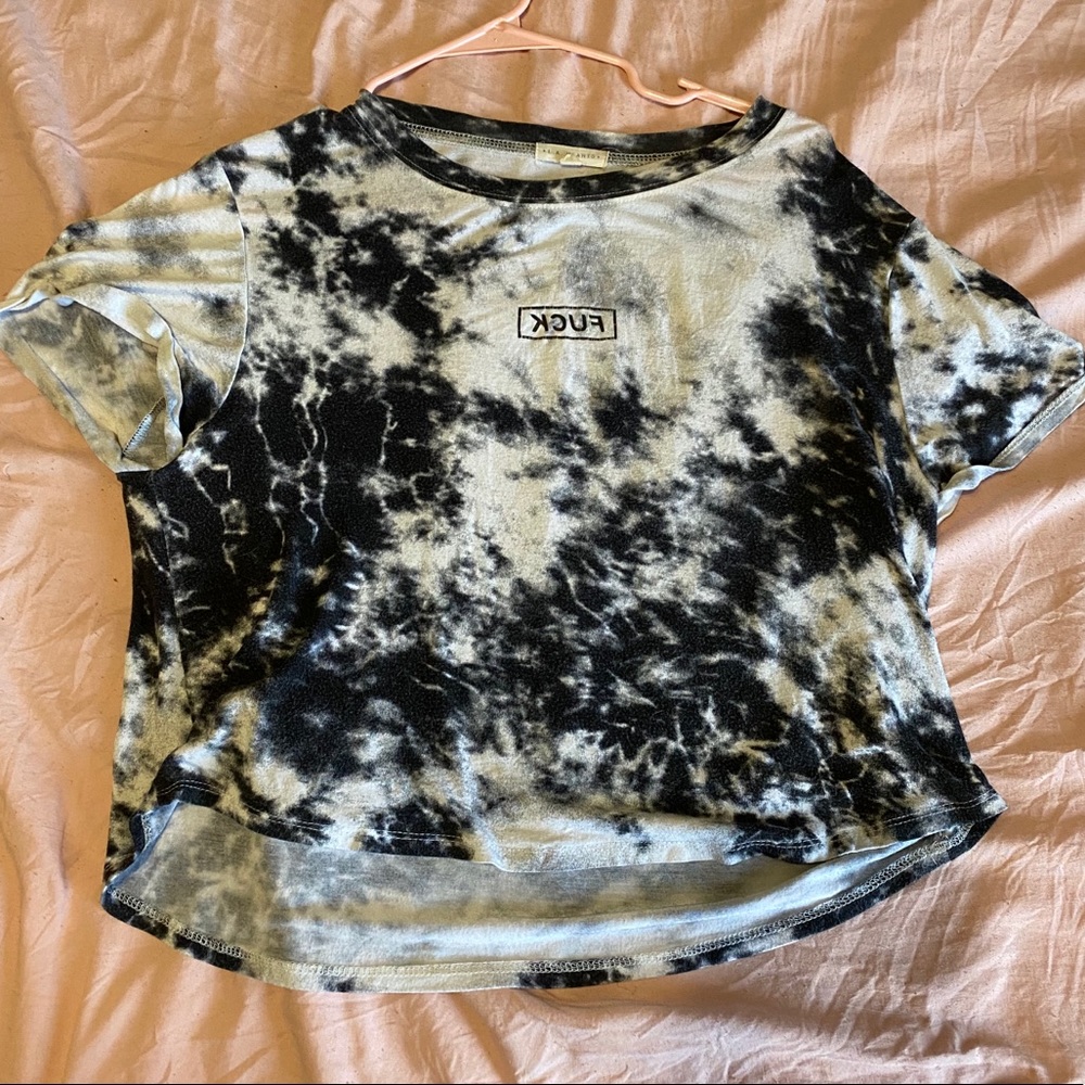 mirrored “F*CK” shirt